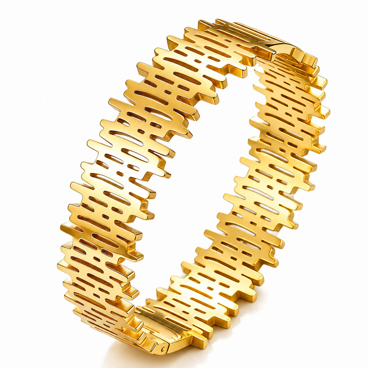 Bracelet, 18K Gold-plated steel