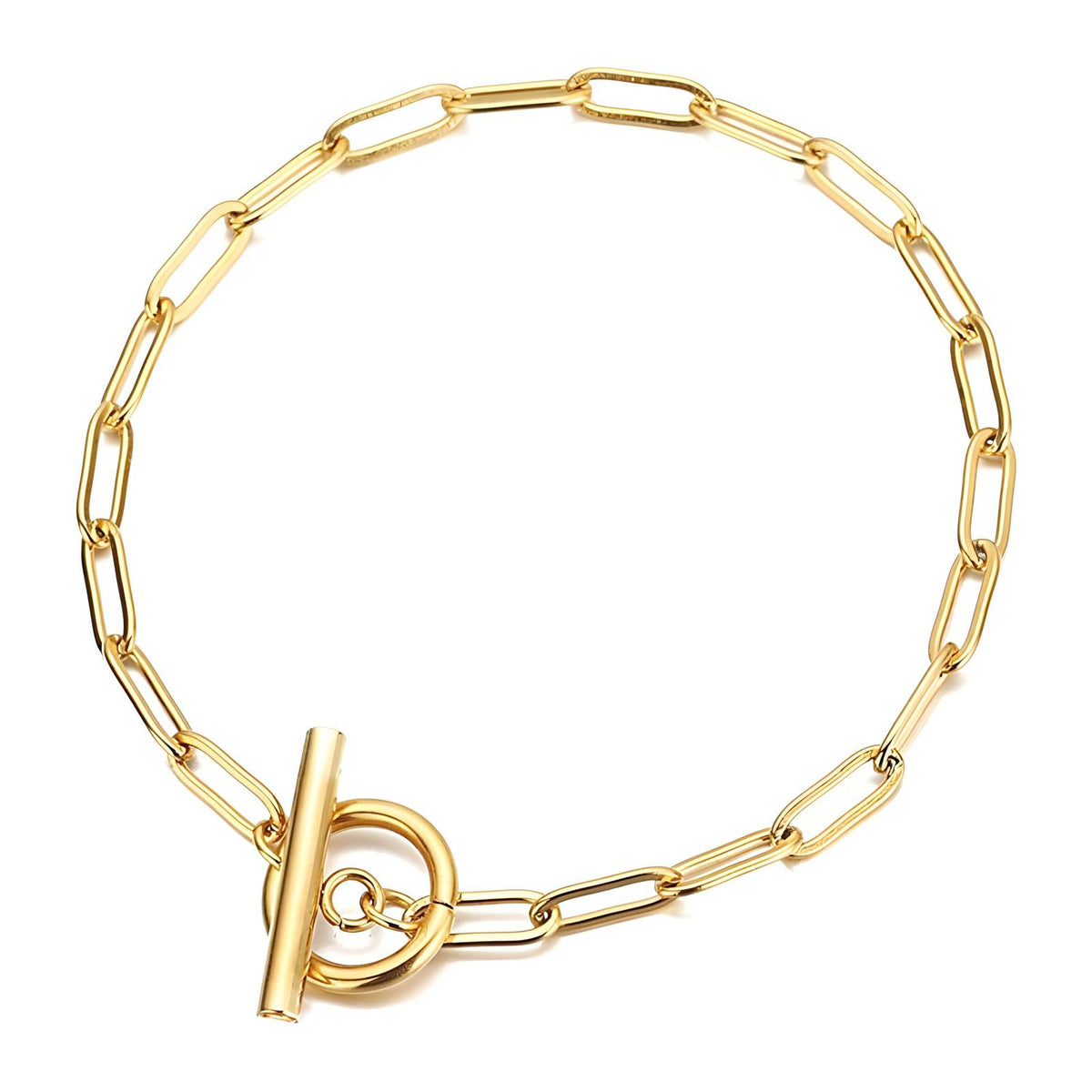 Bracelet, 18K Gold-plated steel