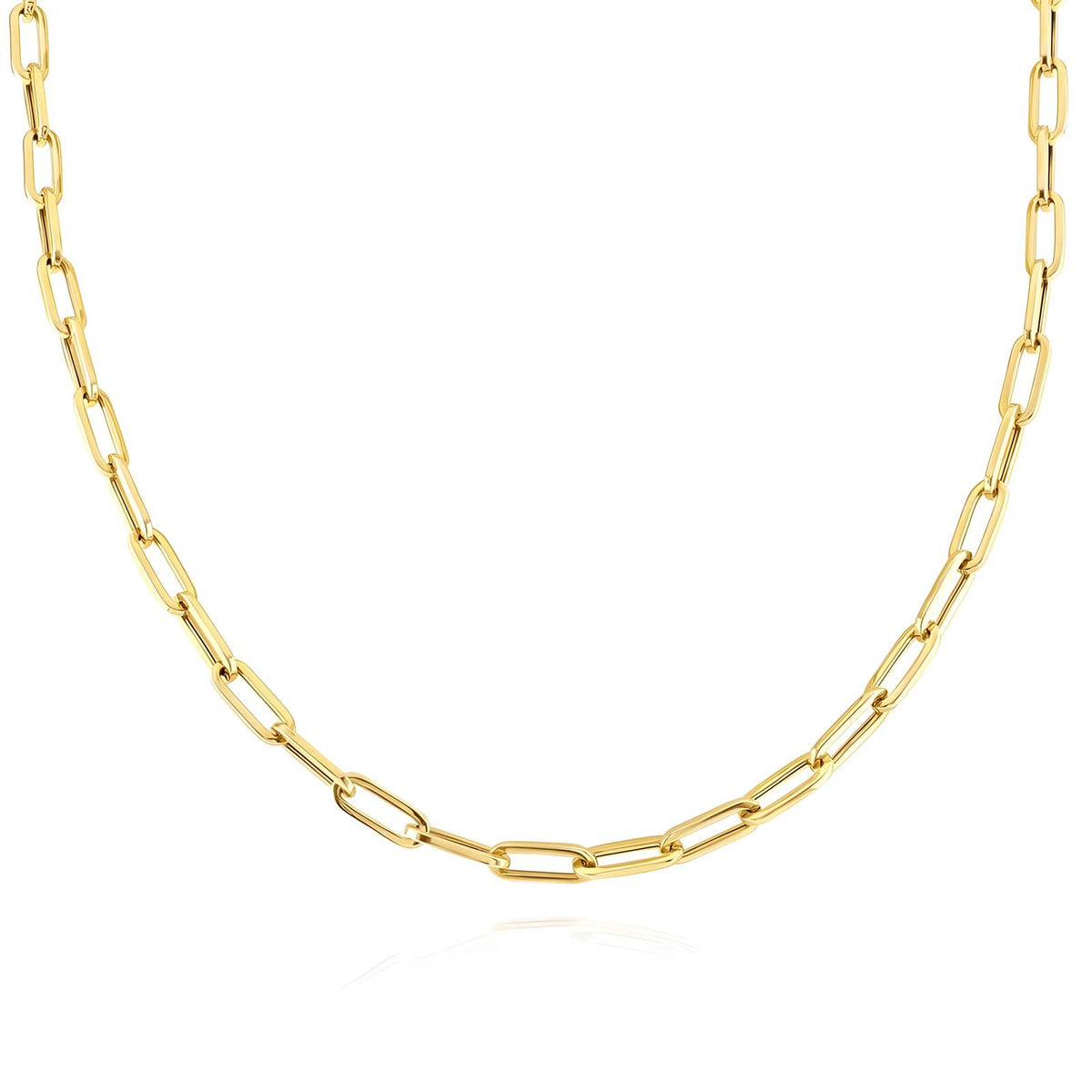 Necklace, 18K Gold-plated steel
