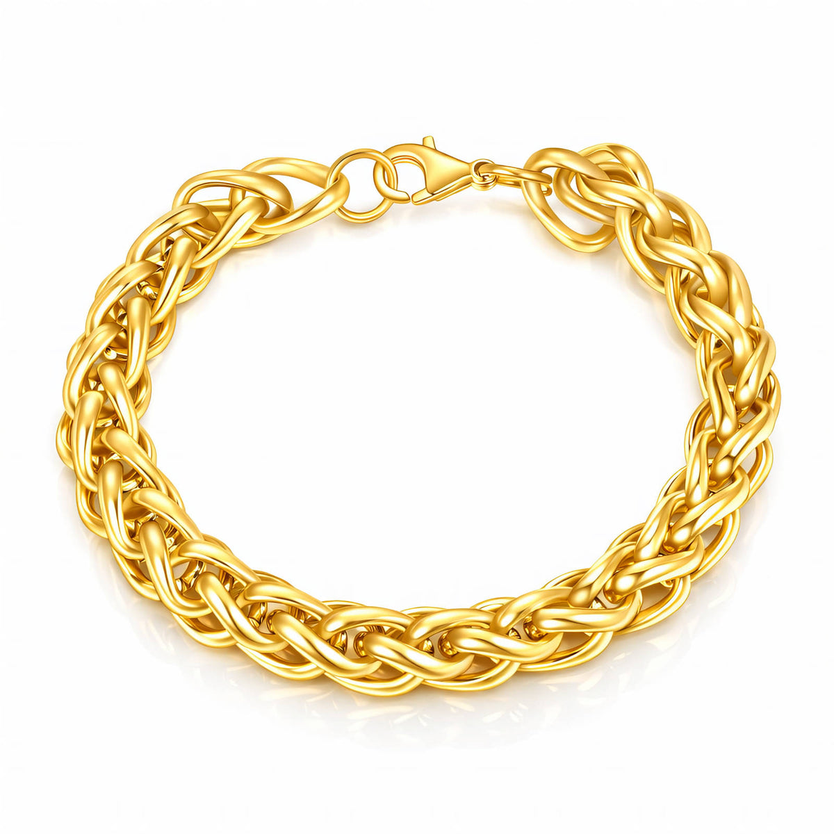 Bracelet, 18K Gold-plated steel