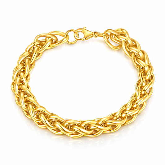 Bracelet, 18K Gold-plated steel