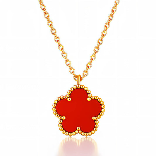 Necklace, 18K Gold-plated steel
