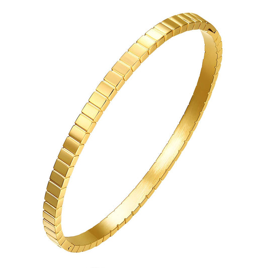 Bracelet, 18K Gold-plated steel