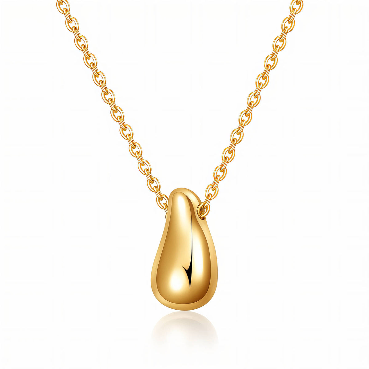 Necklace, 18K Gold-plated steel