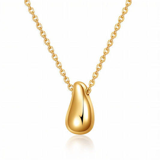 Necklace, 18K Gold-plated steel