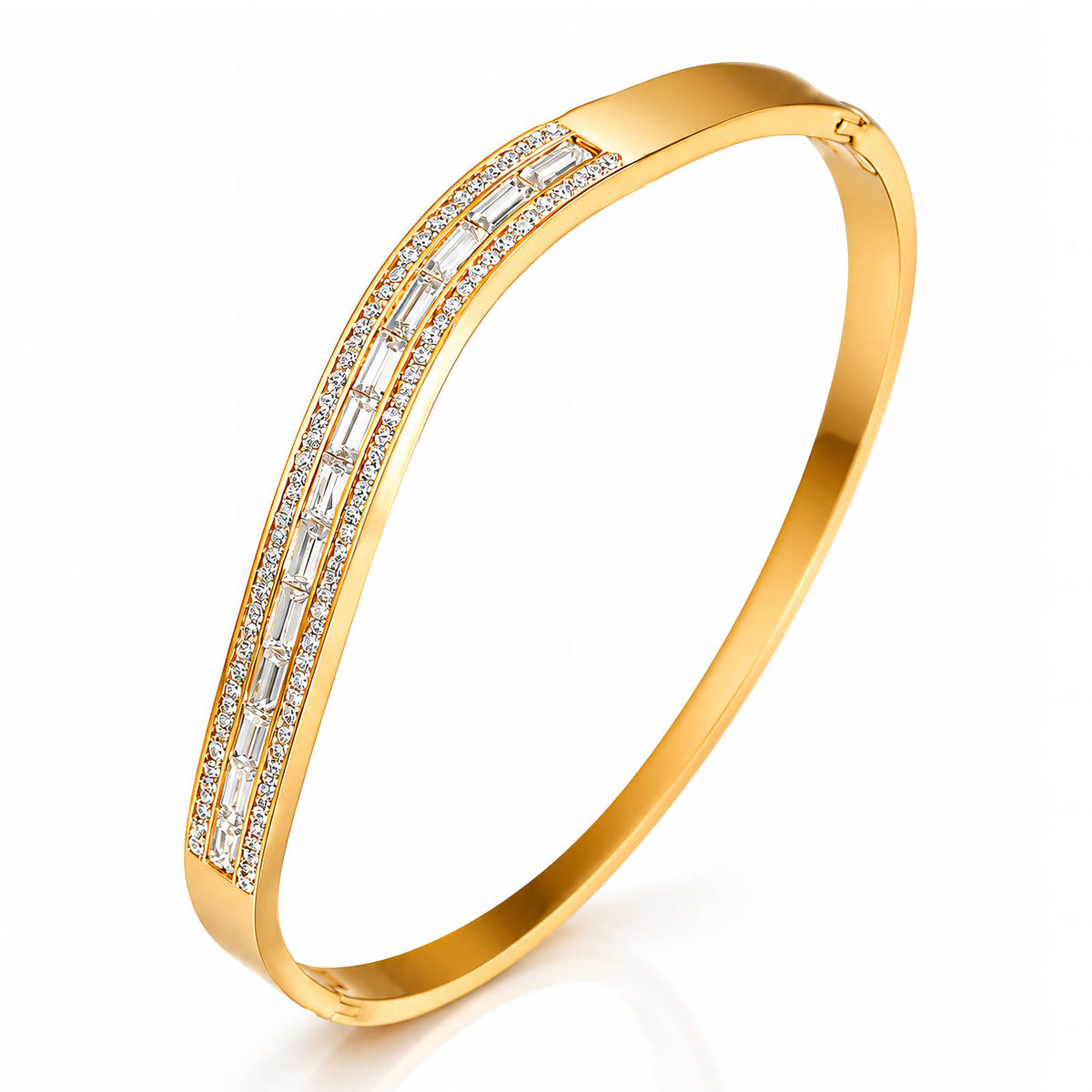 Bracelet, 18K Gold-plated steel