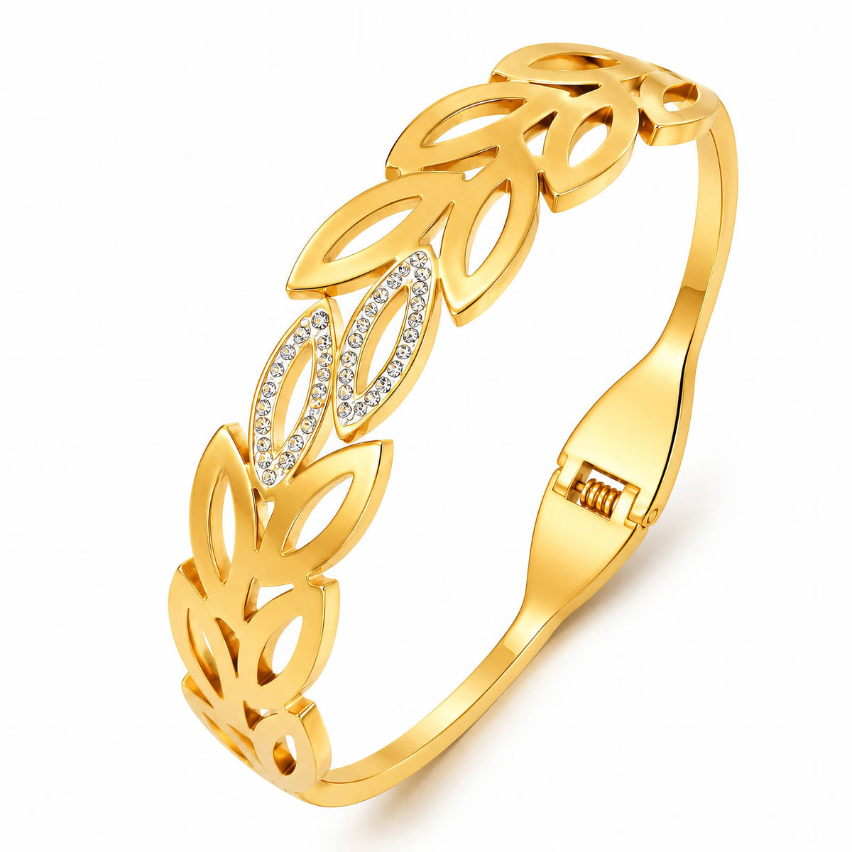 Bracelet, 18K Gold-plated steel